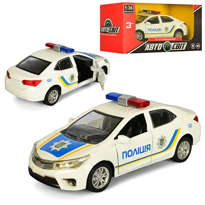 Машина метал. Toyota POLICE AS-1832 оптом